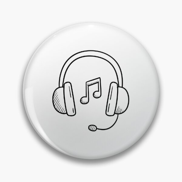 Item preview, Simple illustration of headset streaming music designed and sold by rasagamastore.
