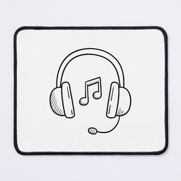 Item preview, Simple illustration of headset streaming music designed and sold by rasagamastore.