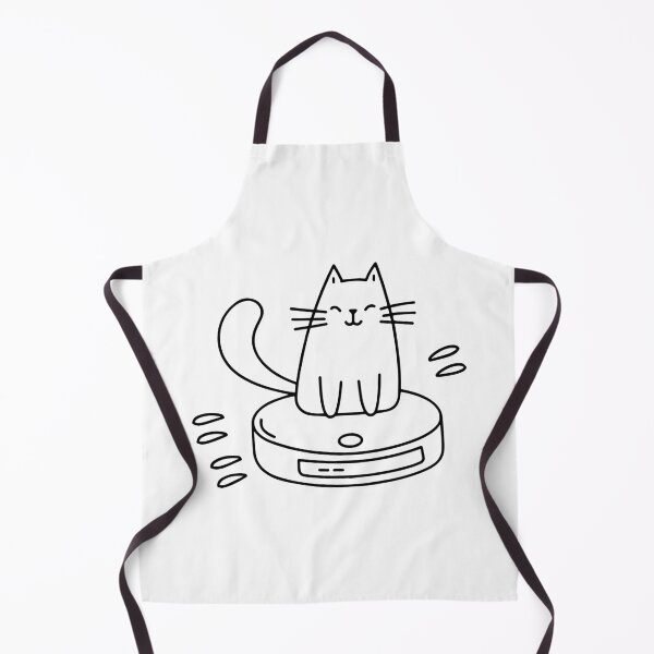 Item preview, illustration of cat sitting on a robot vacuum moving designed and sold by rasagamastore.