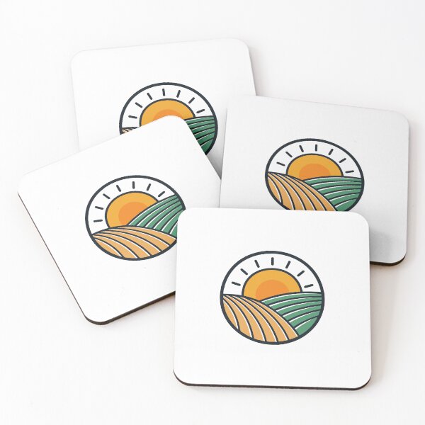 Item preview, Illustration of agricultural field circular emblem designed and sold by rasagamastore.