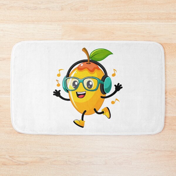 Item preview, Dancing Mango With Headphones and Glasses designed and sold by graphic-genie.