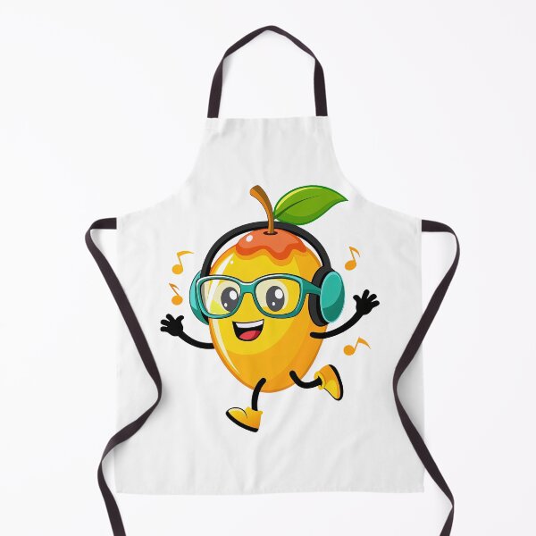 Item preview, Dancing Mango With Headphones and Glasses designed and sold by graphic-genie.