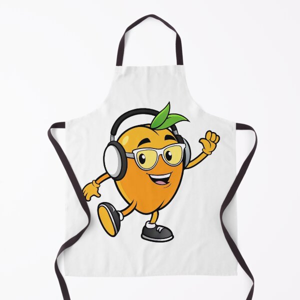 Item preview, Dancing Mango With Headphones and Glasses designed and sold by graphic-genie.