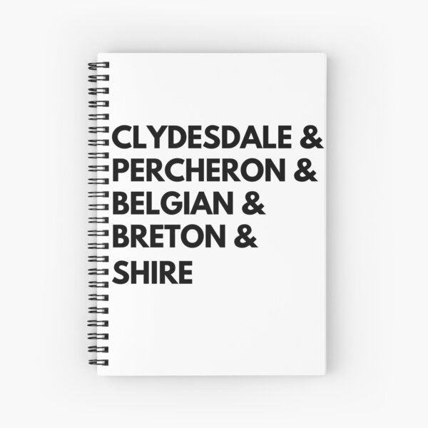 Aperçu de l'œuvre Races de chevaux de trait créée et vendue par DesignByRoseCo.