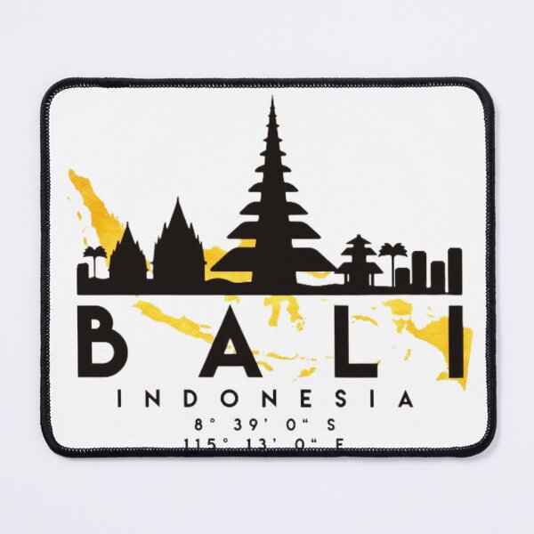 Item preview, Bali Indonesia Skyline Art – Iconic Island Cityscape designed and sold by BubbleSpy.