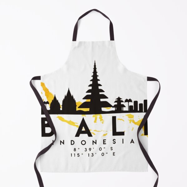 Item preview, Bali Indonesia Skyline Art – Iconic Island Cityscape designed and sold by BubbleSpy.