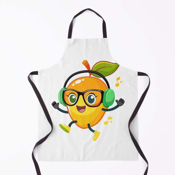 Item preview, Dancing Mango With Headphones and Glasses designed and sold by graphic-genie.