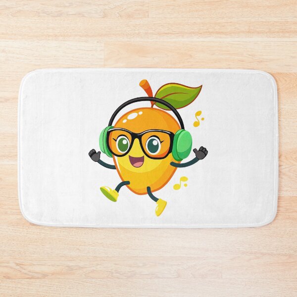 Item preview, Dancing Mango With Headphones and Glasses designed and sold by graphic-genie.