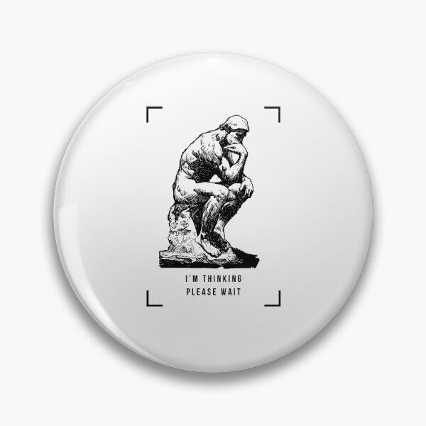 Item preview, I'm Thinking, Please wait designed and sold by dudelinart.