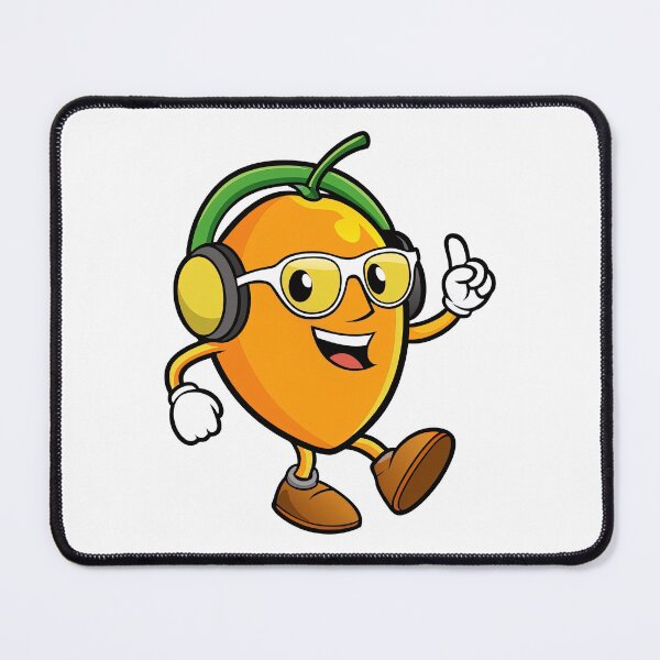 Item preview, Dancing Mango With Headphones and Glasses designed and sold by graphic-genie.