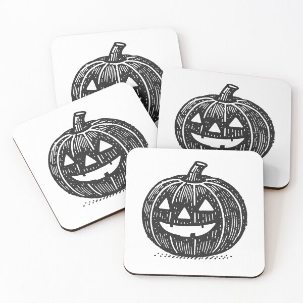 Item preview, Handwriting pumpkin in black and white minimal for Halloween Theme designed and sold by totsapon14.