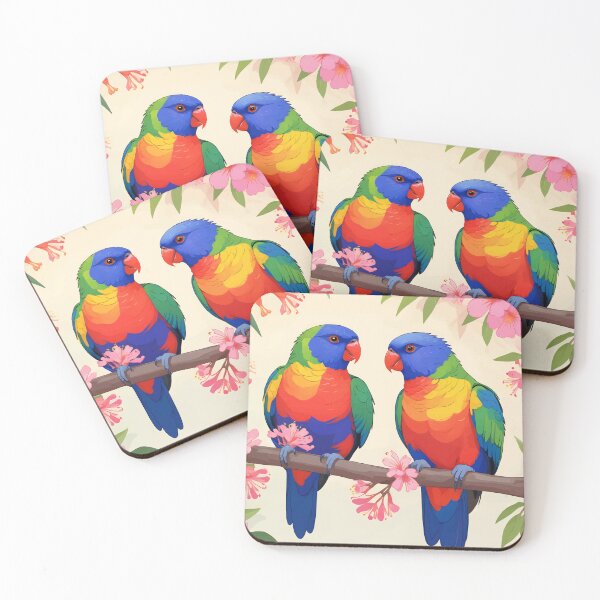 Item preview, Rainbow Lorikeets designed and sold by WildlifeInc.