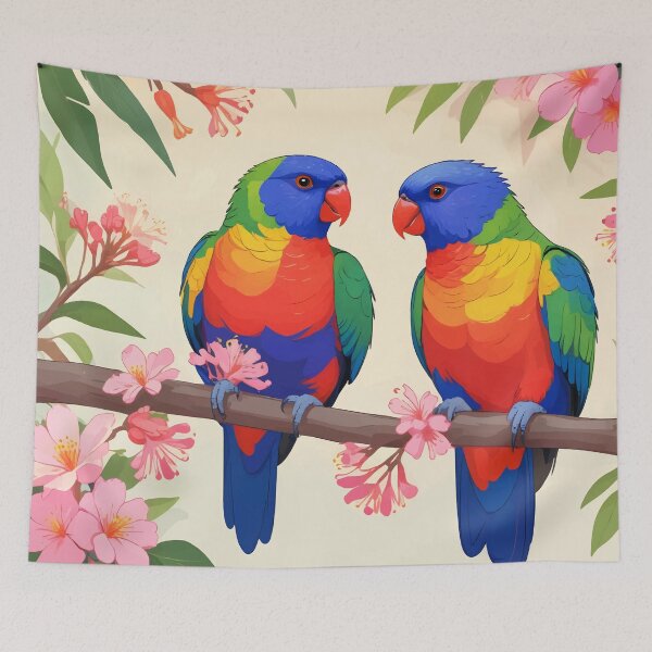 Item preview, Rainbow Lorikeets designed and sold by WildlifeInc.