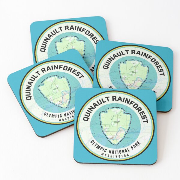 Item preview, Olympic National Park Map - Quinault Rainforest designed and sold by Willz Designz.