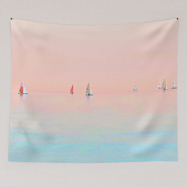 Aperçu de l'œuvre GOT YACHTS (PEACH) créée et vendue par LizSelleyArt.