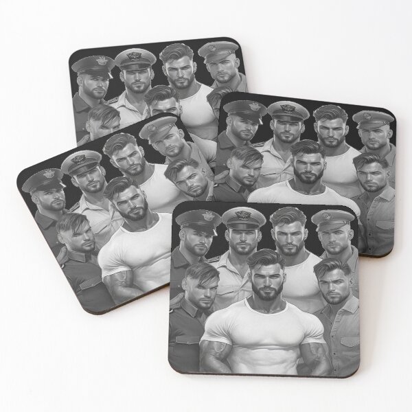 Item preview, Top Guys Military Gay Pride Graphic Design designed and sold by ItsAKinkThing.