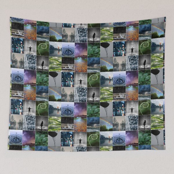 Item preview, Rain Photos Collage designed and sold by ColorfulPrints.