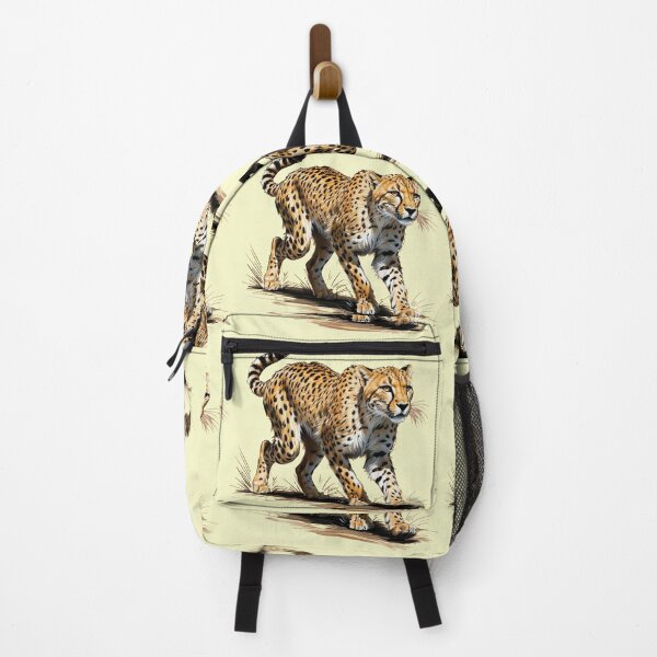 Item preview, A cheetah is walking on a grassy hill designed and sold by PWDigitalArt.