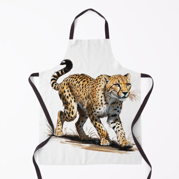 Item preview, A cheetah is walking on a grassy hill designed and sold by PWDigitalArt.