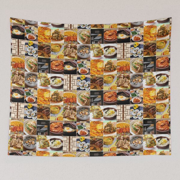 Item preview, Korean Food Lovers Collage designed and sold by ColorfulPrints.