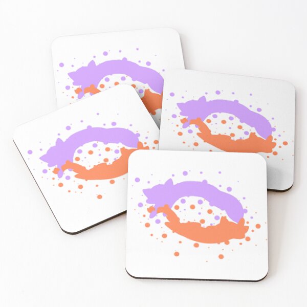 Item preview, Abstract Purple and Orange Cats designed and sold by KittiDreamz.