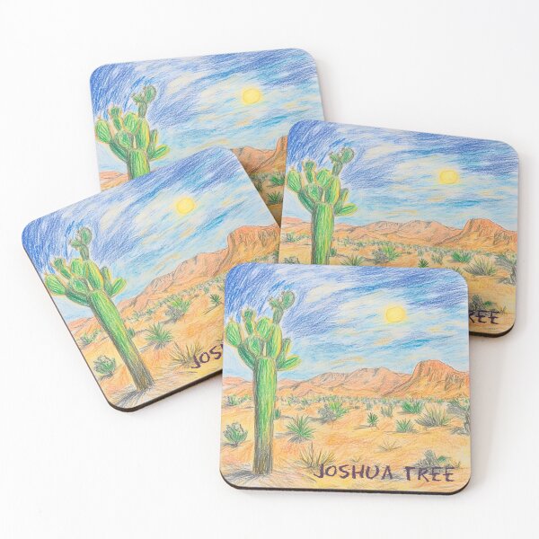 Item preview, Joshua Tree Sunset Crayon Art designed and sold by myfavoritesm4.