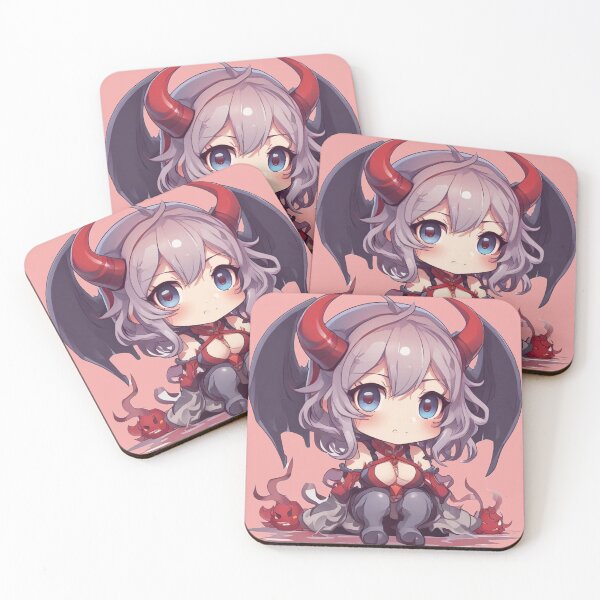 Item preview, Cute Devil Chibi Anime Chick designed and sold by KnottyToons.