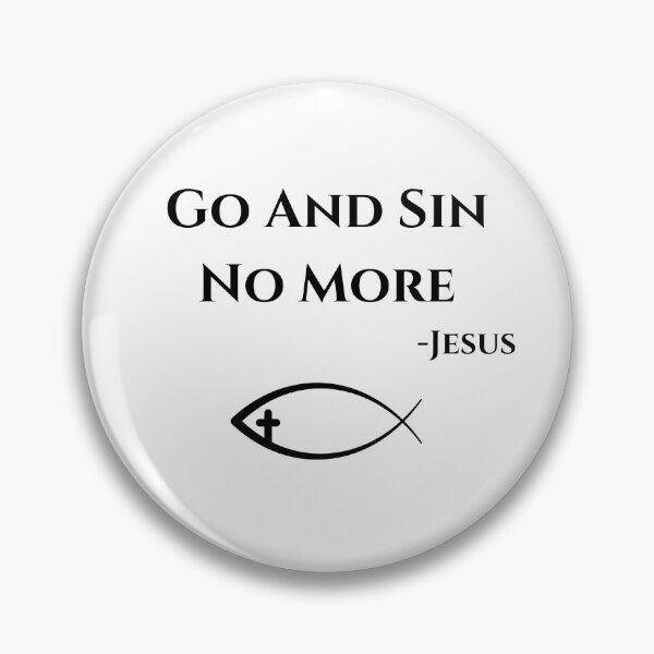 Item preview, Go And Sin No More, black designed and sold by Redeemed365.