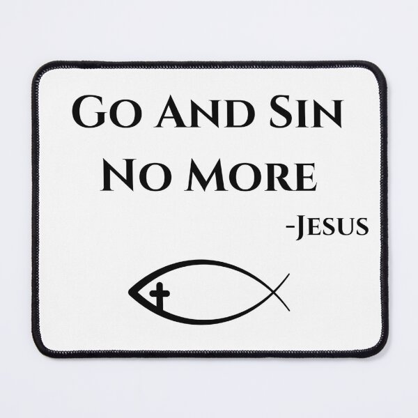Item preview, Go And Sin No More, black designed and sold by Redeemed365.