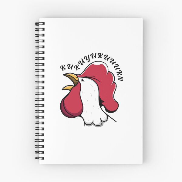 Item preview, Happy rooster crowing cartoon. designed and sold by stylegoose.