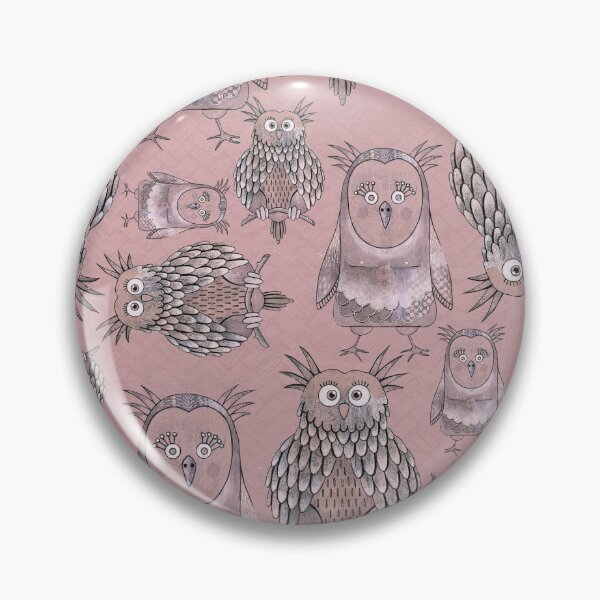 Item preview, Owl Be Right Birds [Salmon Pink] designed and sold by Carina Parry Studios.