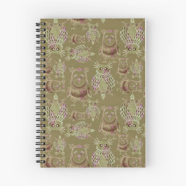 Item preview, Owl Be Right Birds [Olive Brown] designed and sold by Carina Parry Studios.
