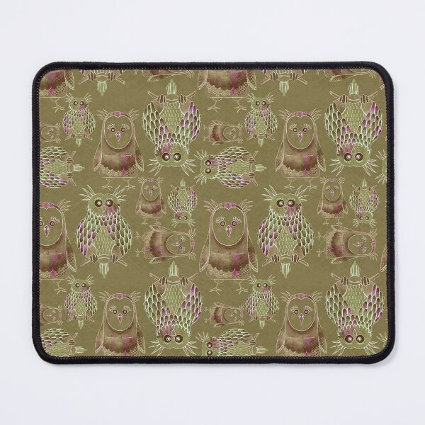Item preview, Owl Be Right Birds [Olive Brown] designed and sold by Carina Parry Studios.
