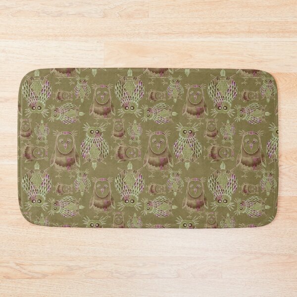 Item preview, Owl Be Right Birds [Olive Brown] designed and sold by Carina Parry Studios.