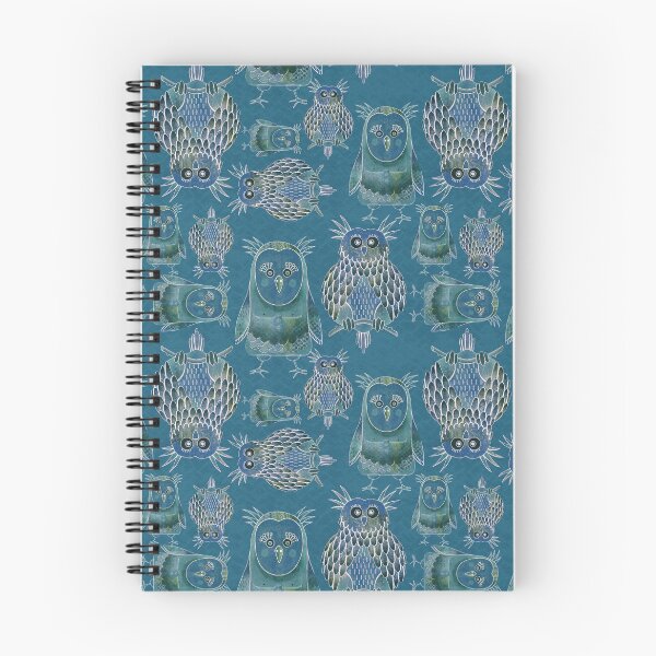 Item preview, Owl Be Right Birds [Denim] designed and sold by Carina Parry Studios.