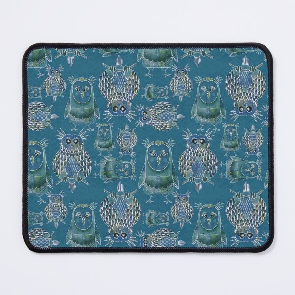 Item preview, Owl Be Right Birds [Denim] designed and sold by Carina Parry Studios.
