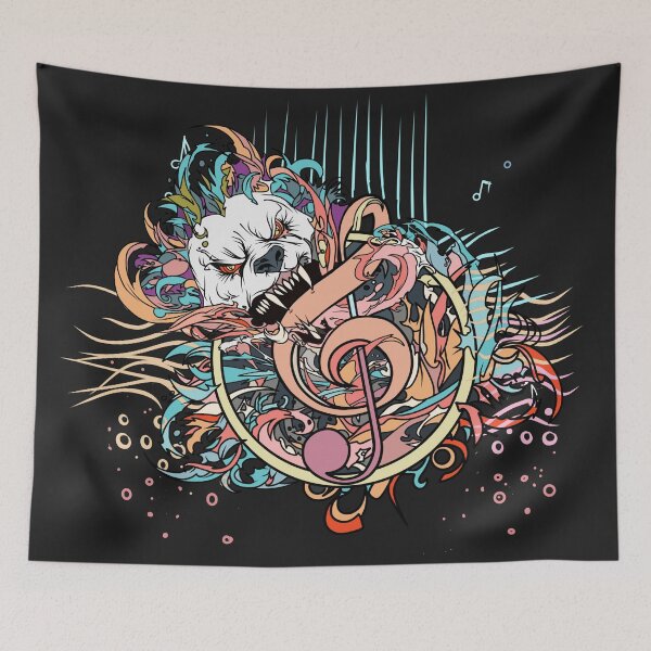 Item preview, Bitten Unique Animal Art, Intricate Colorful Design, Artistic Graphic, Stylish, Tattoo Fashion Wear designed and sold by Bert Englefield.