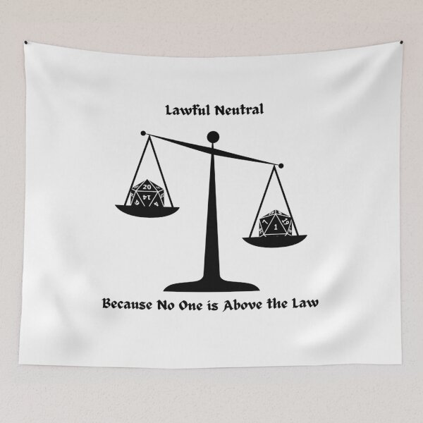 Item preview, Lawful Neutral Alignment designed and sold by VocalPhoenix.