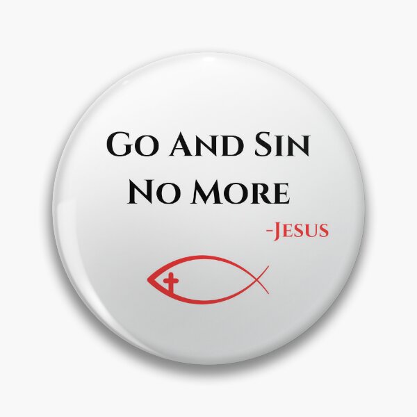 Item preview, Go And Sin No More, black/red designed and sold by Redeemed365.