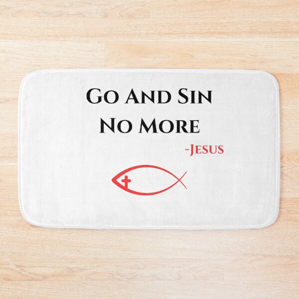 Item preview, Go And Sin No More, black/red designed and sold by Redeemed365.