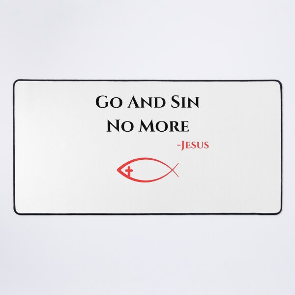 Item preview, Go And Sin No More, black/red designed and sold by Redeemed365.