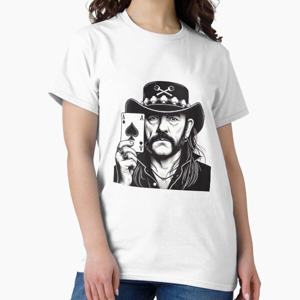 Item preview, Lemmy Kilmister Ace de Spades (Motörhead) Blanco y negro designed and sold by All4ROCK.