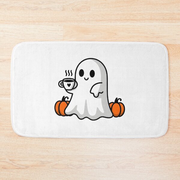 Item preview, Cute Ghost with cup of coffee designed and sold by Zibis09.