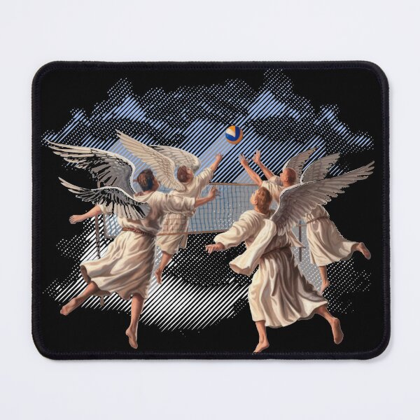 Item preview, Archangels playing volleyball in Heaven designed and sold by DivineHaven.