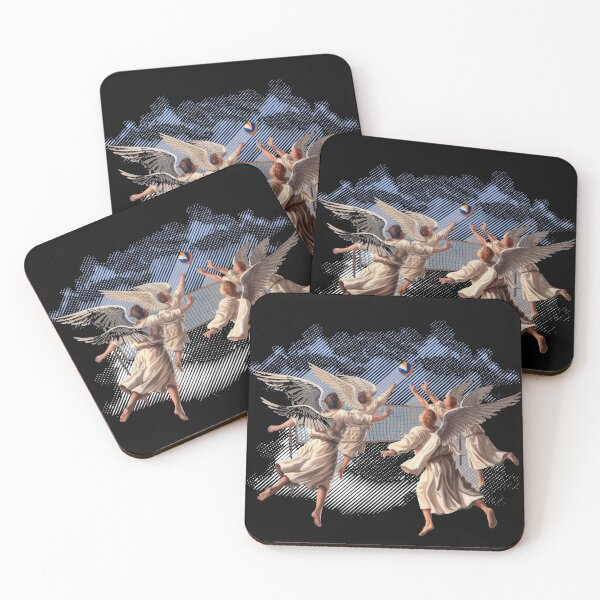 Item preview, Archangels playing volleyball in Heaven designed and sold by DivineHaven.
