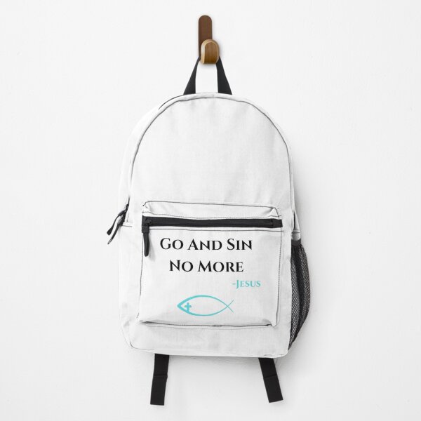 Item preview, Go And Sin No More, black/teal designed and sold by Redeemed365.