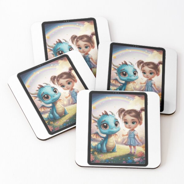 Item preview, Chibi Girl and Dragon designed and sold by CookiesMerch.