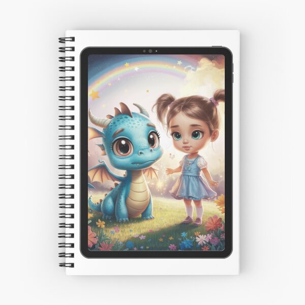Item preview, Chibi Girl and Dragon designed and sold by CookiesMerch.