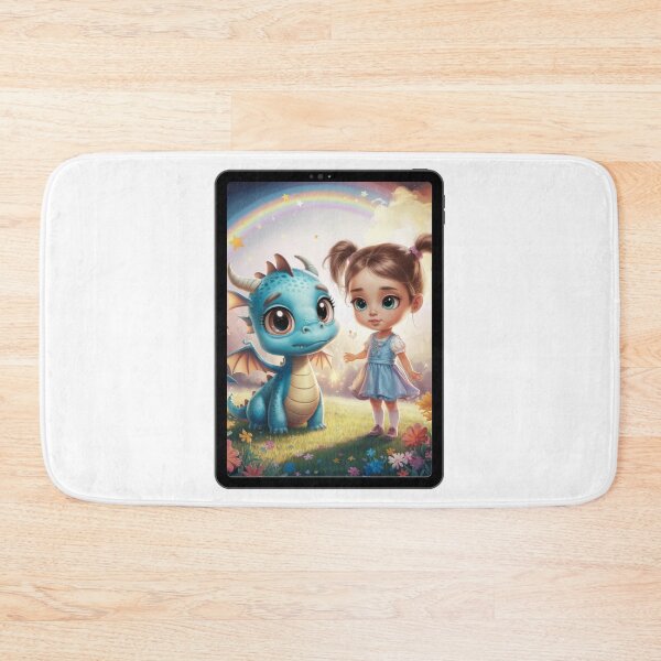 Item preview, Chibi Girl and Dragon designed and sold by CookiesMerch.
