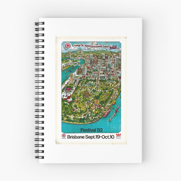 Item preview, 1982 Drawing of Brisbane CBD - Warana Festival 1982!  designed and sold by housedetective.